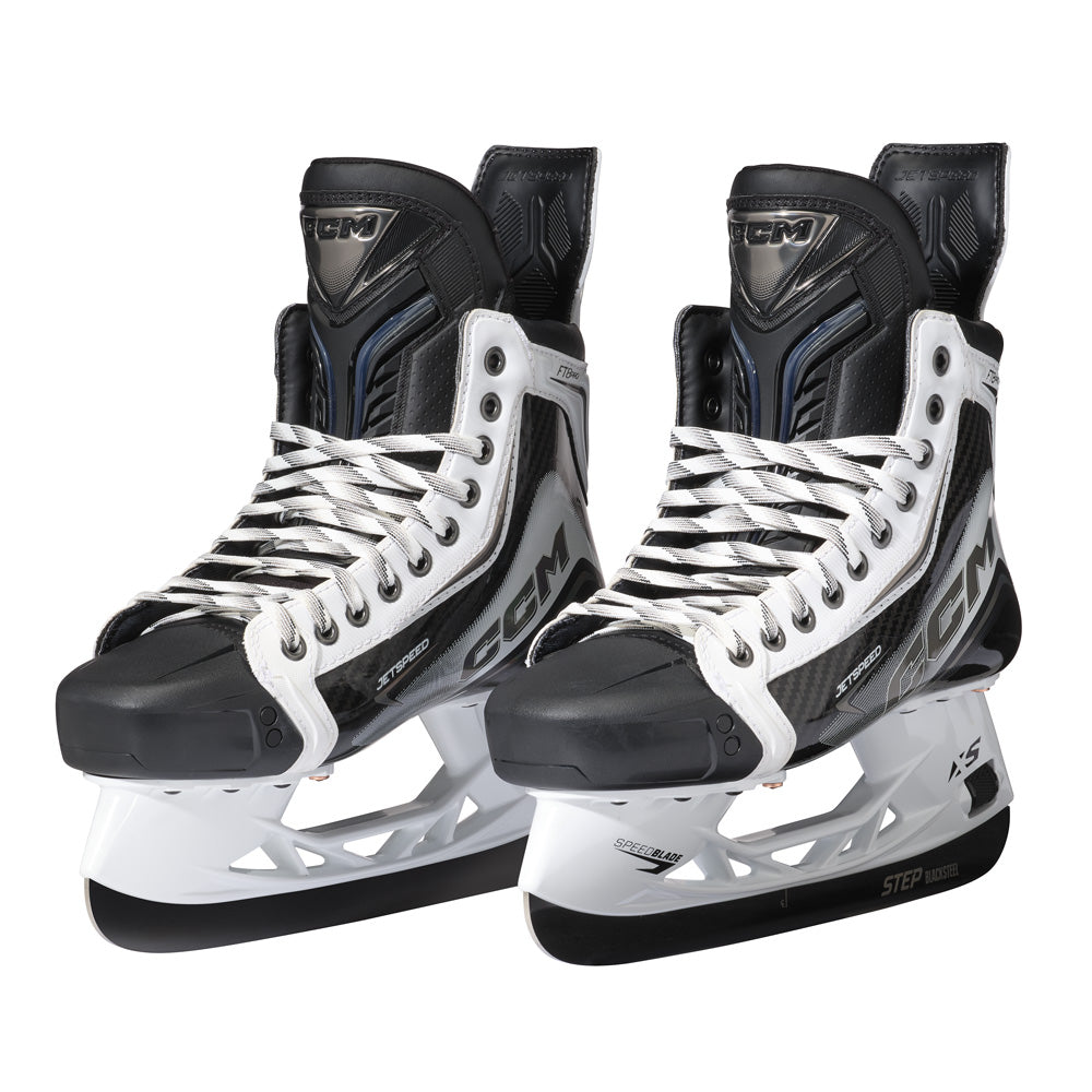 CCM Jetspeed FT8 Pro White Intermediate Hockey Skates