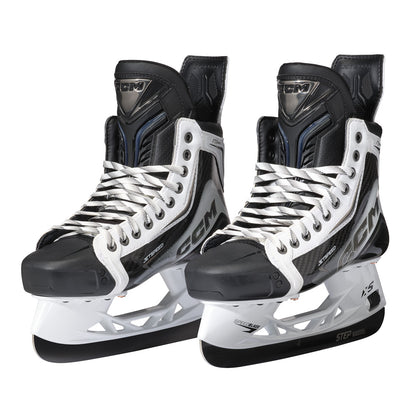 CCM Jetspeed FT8 Pro White Intermediate Hockey Skates