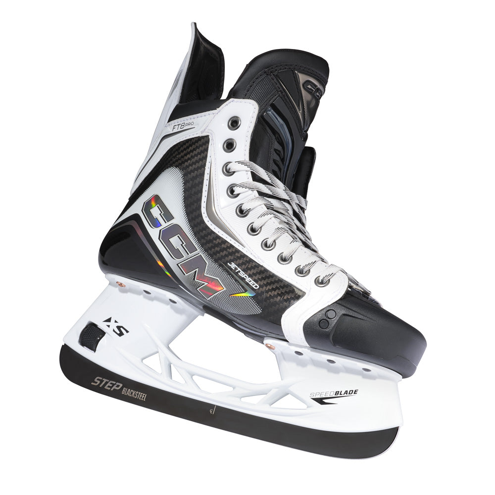 CCM Jetspeed FT8 Pro White Senior Hockey Skates