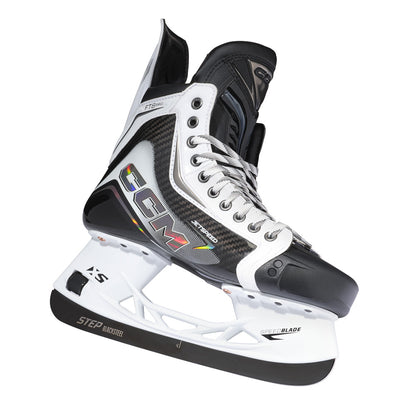 CCM Jetspeed FT8 Pro White Intermediate Hockey Skates