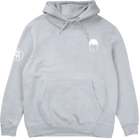 SPITTIN CHICLETS EMBROIDERED GREY HOODIE