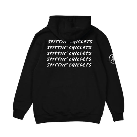 SPITTIN CHICLETS REPEAT BLACK HOODIE