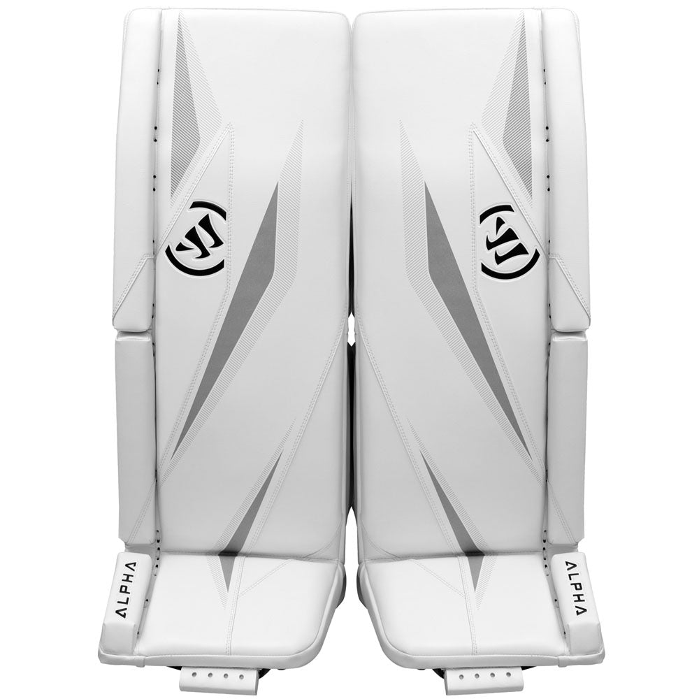 Warrior Alpha Surge Senior White Goalie Pads