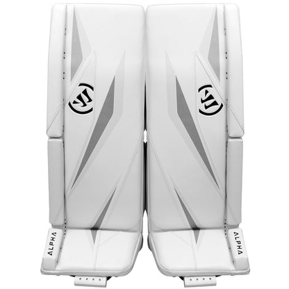 Warrior Alpha Surge Senior White Goalie Pads