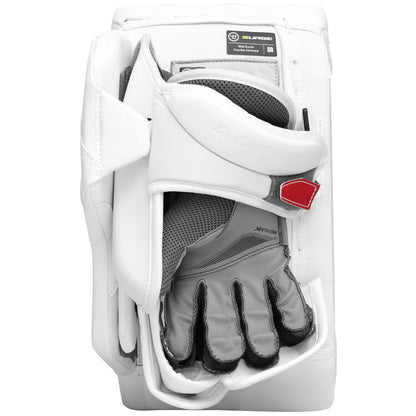 Warrior Alpha Surge Senior Mid Curve White Goalie Blockers