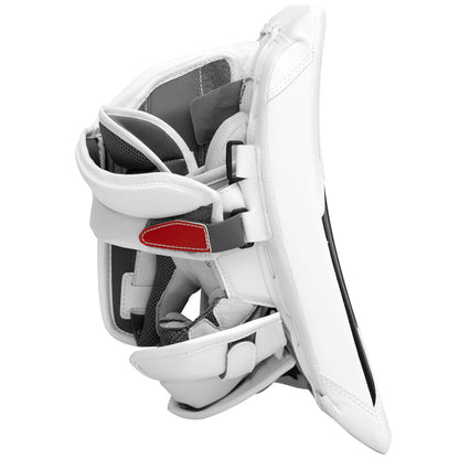 Warrior Alpha Surge Senior Mid Curve White Goalie Blockers