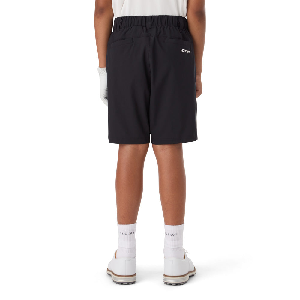 CCM GOLF YOUTH BLACK SHORTS