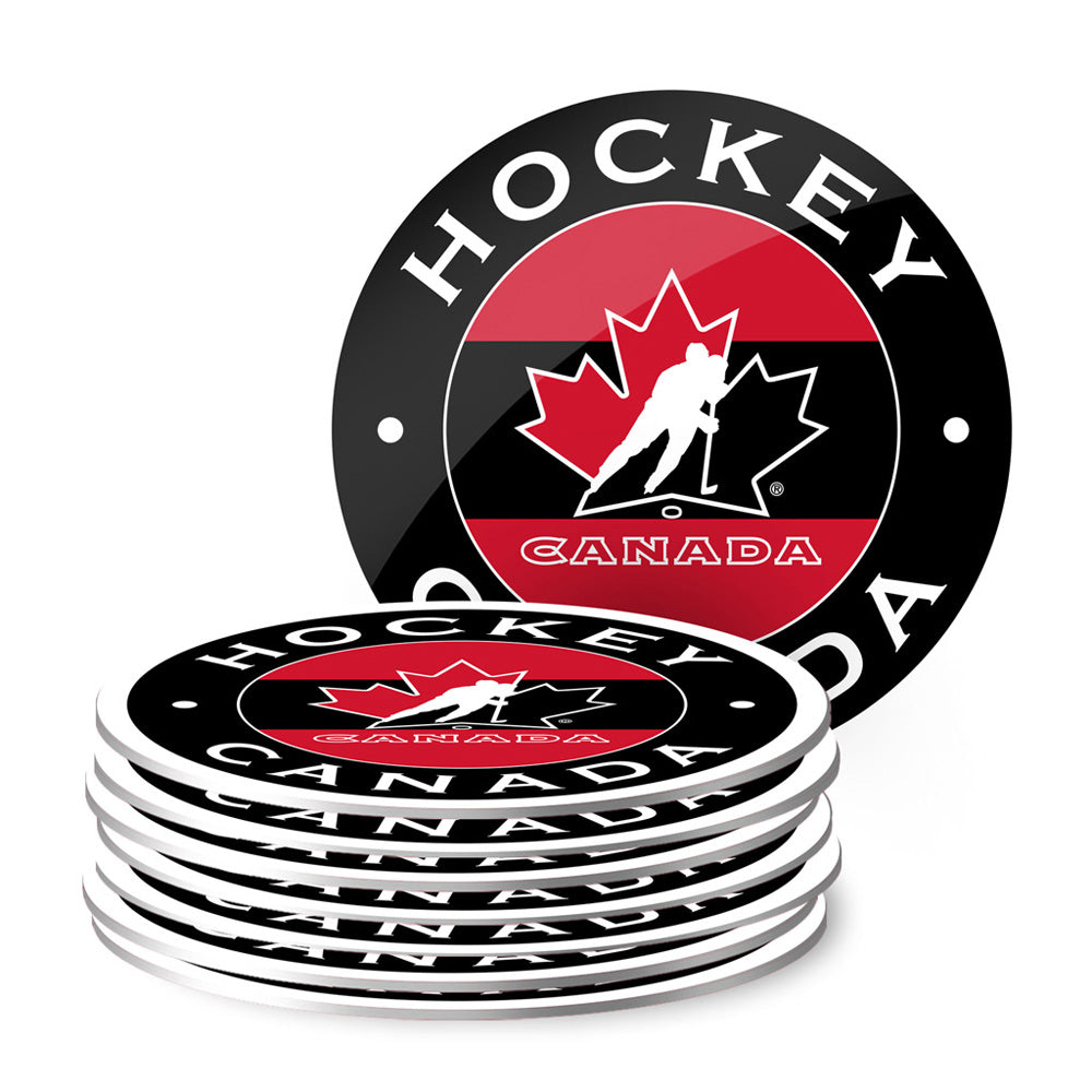 TEAM CANADA STRIPE COASTER 8 PACK