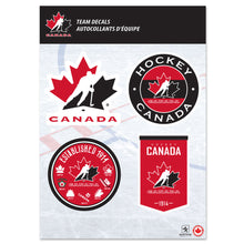 TEAM CANADA 5X7 MINI DECAL SET