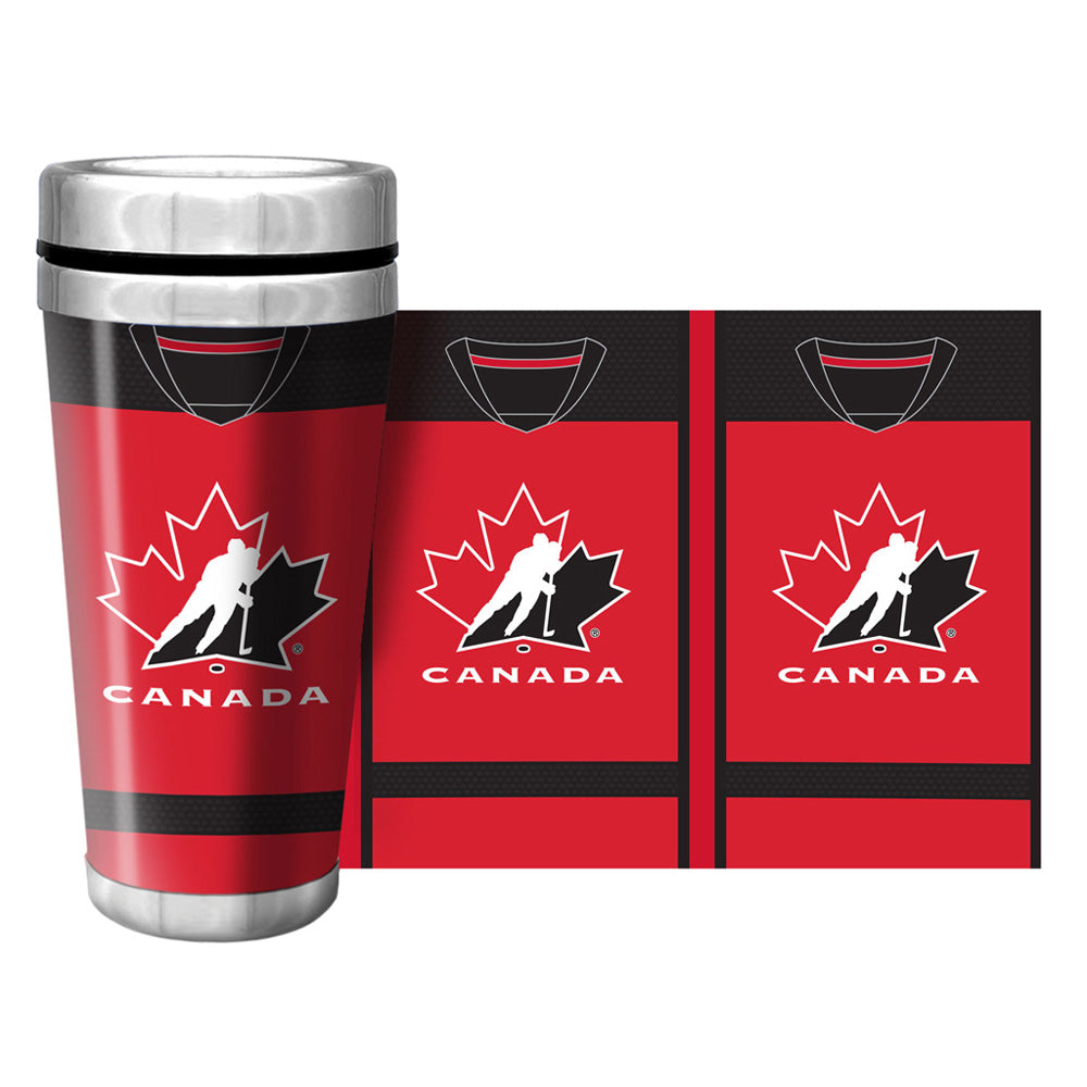 TEAM CANADA JERSEY 16 OZ TRAVEL MUG