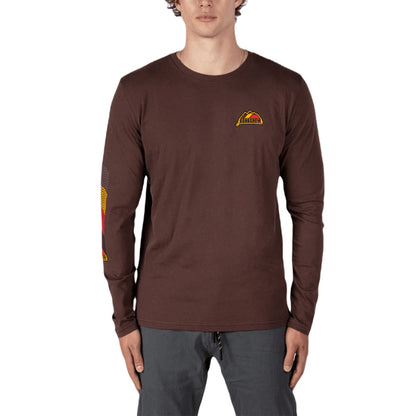 GONGSHOW WINNING PEAK BROWN LONG SLEEVE SHIRT