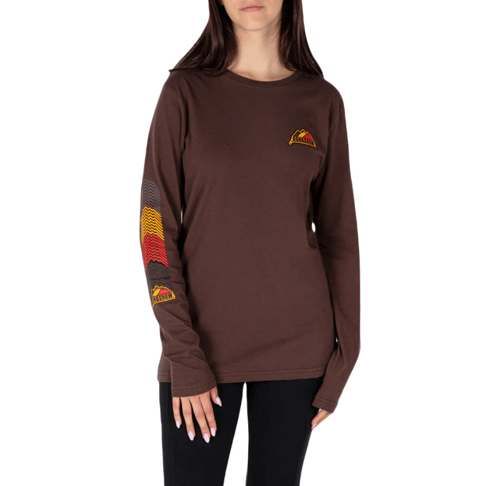 GONGSHOW WINNING PEAK BROWN LONG SLEEVE SHIRT