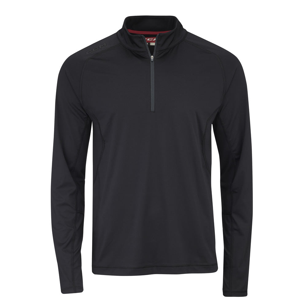 CCM 1/2 Zip Training Shirt Black