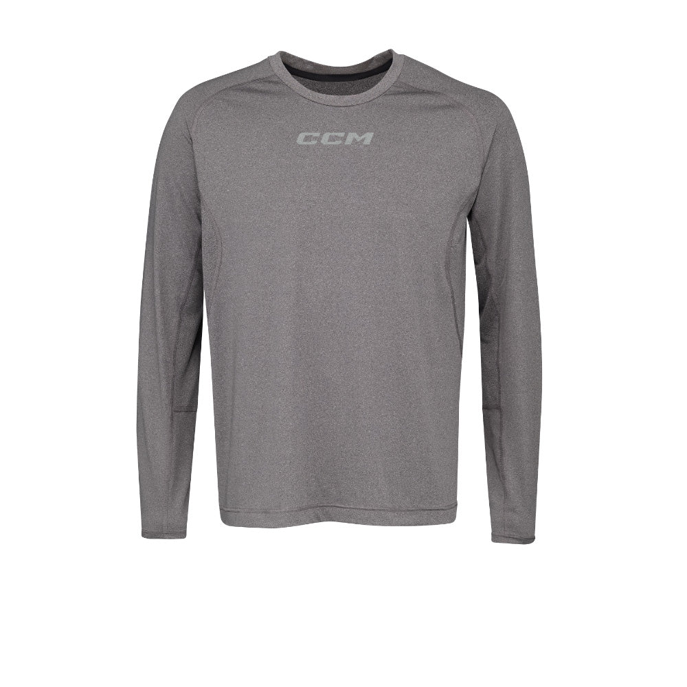 CCM GREY LONG SLEEVE TRAINING SHIRT