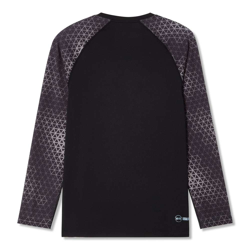 CCM Printed Men's Grey Training Long Sleeve Shirt