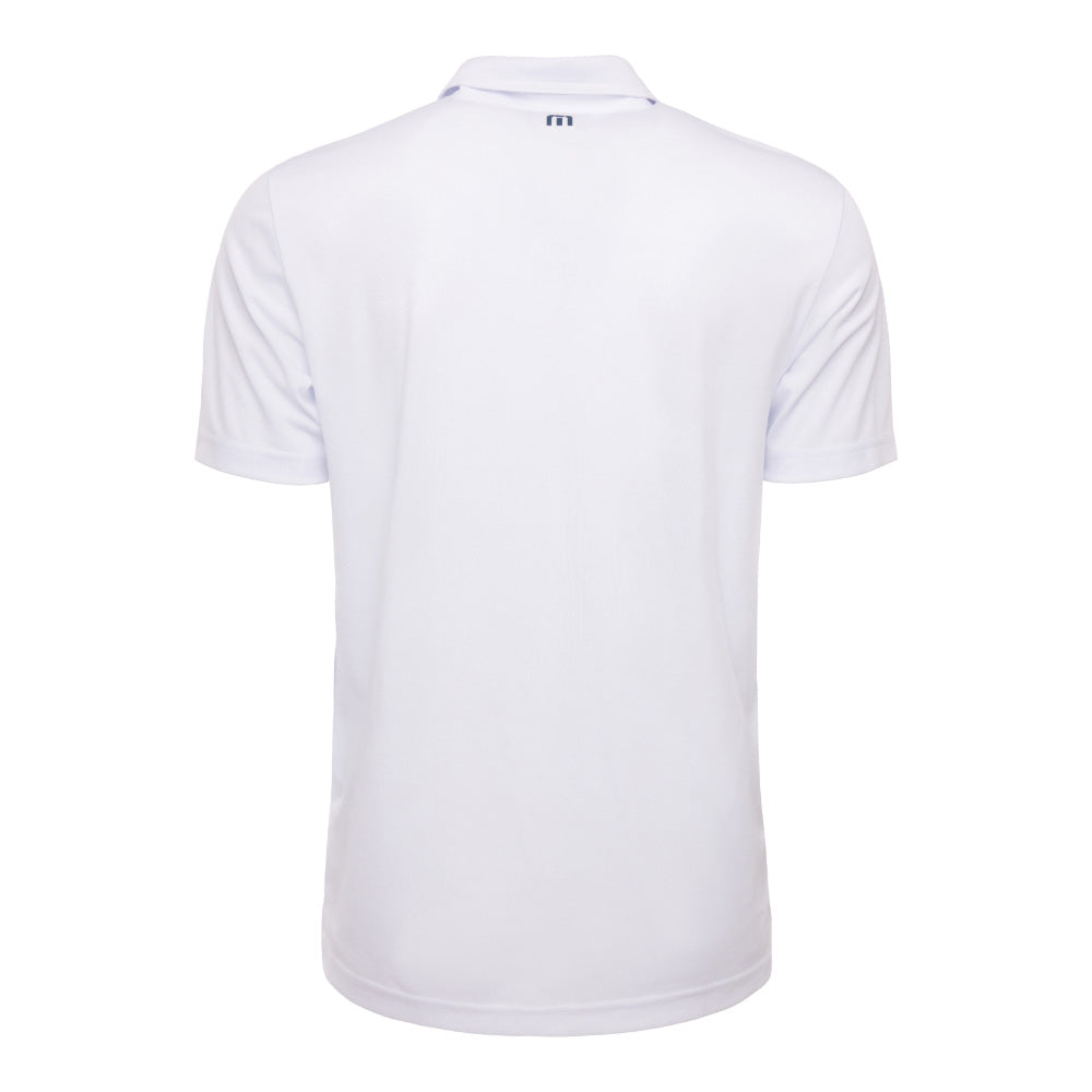 TRAVIS MATHEW WALL OF WATER WHITE POLO