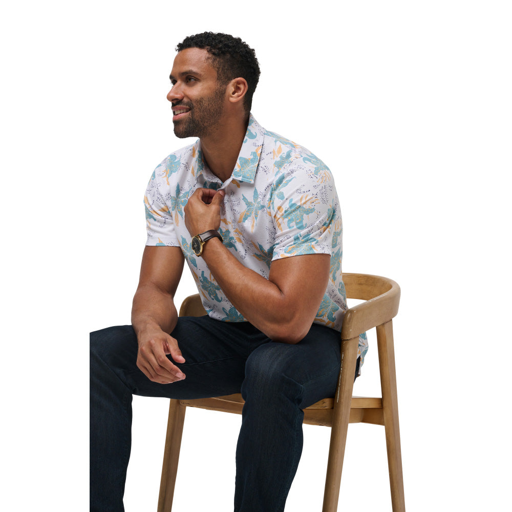 TRAVISMATHEW PARADISE PEAK WHITE POLO