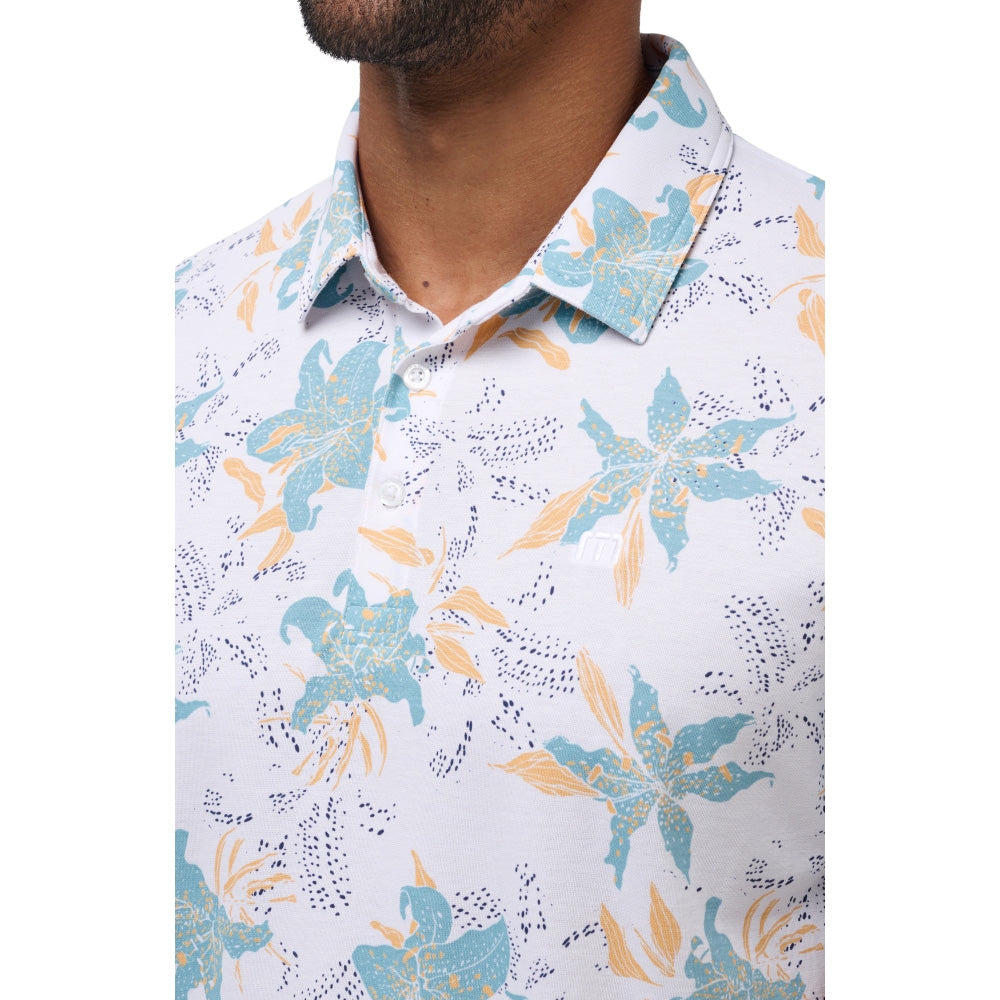 TRAVISMATHEW PARADISE PEAK WHITE POLO