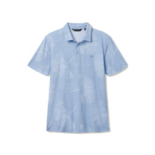 TRAVISMATHEW FEATHERWEIGHT MIST BLUE POLO SHIRT