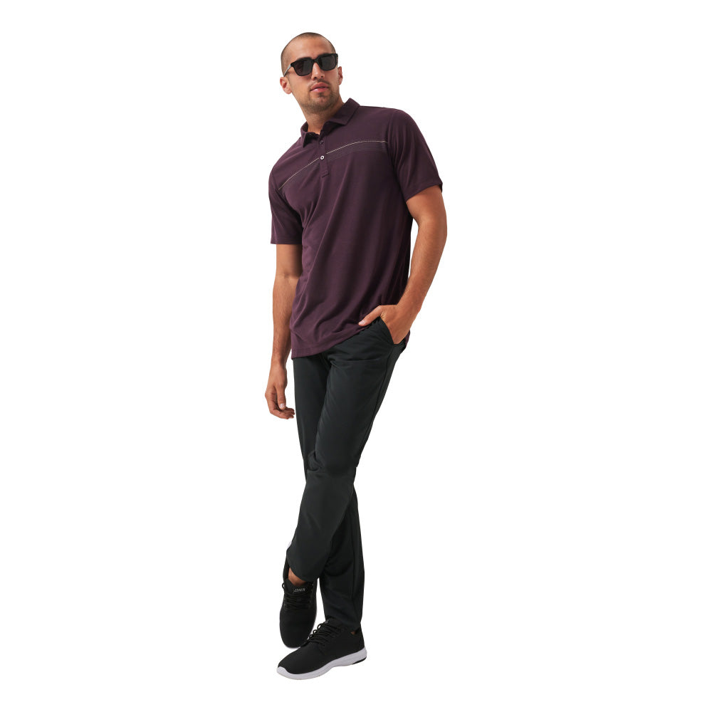 TRAVISMATHEW COAST CHARTER PLUM POLO