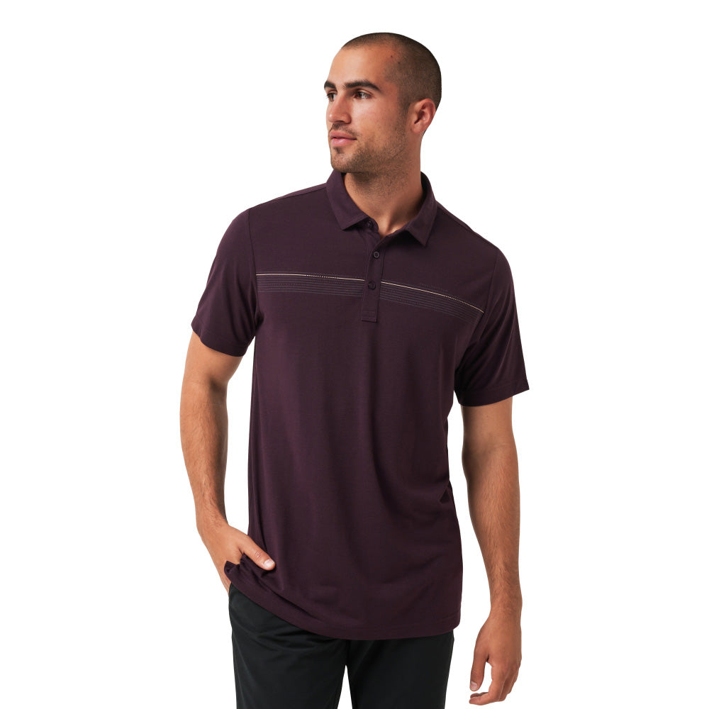 TRAVISMATHEW COAST CHARTER PLUM POLO