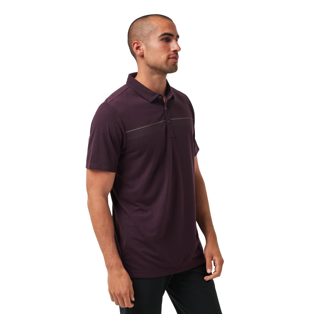 TRAVISMATHEW COAST CHARTER PLUM POLO