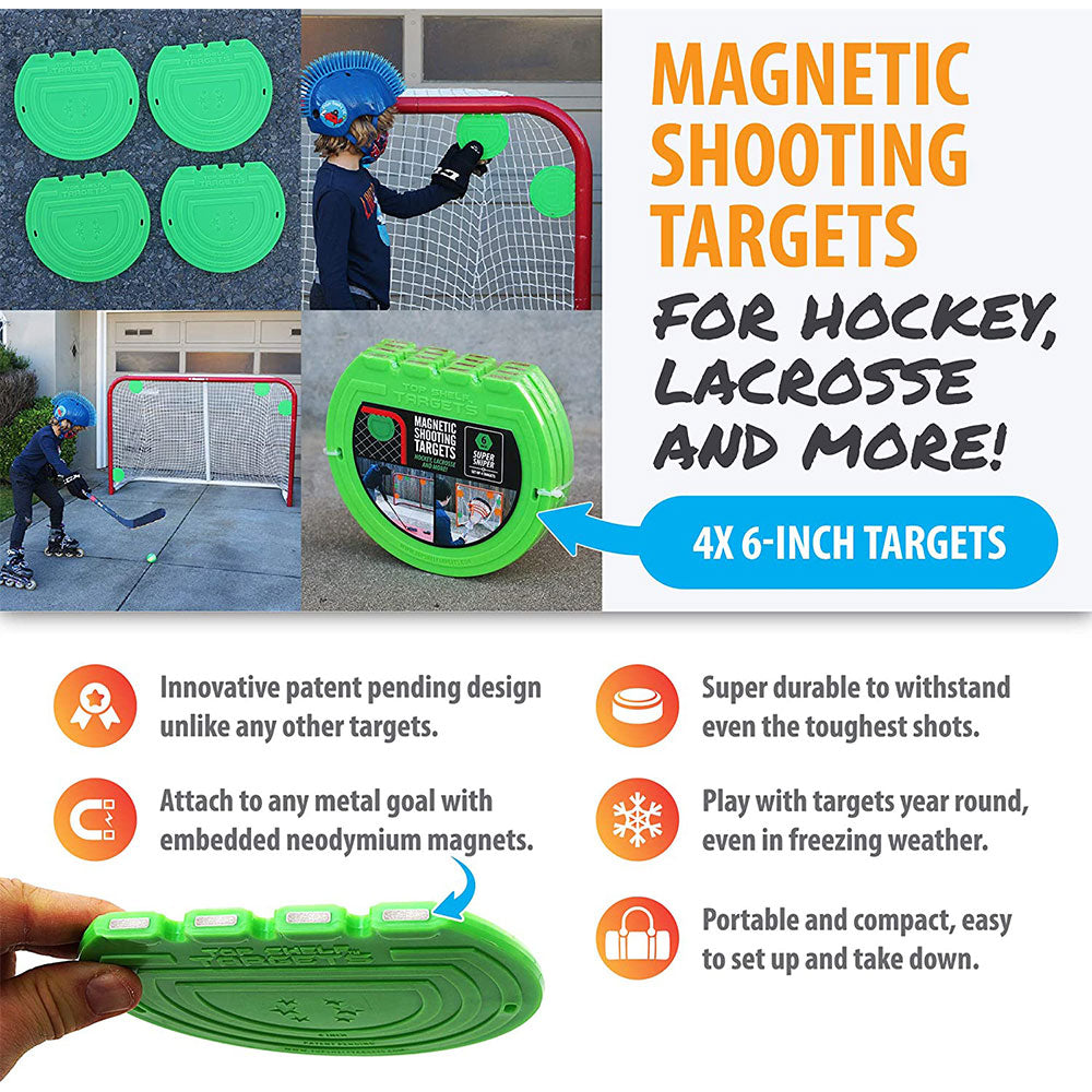 TOP SHELF SUPER SNIPER 6 INCH TARGETS - 4 PACK