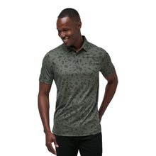 TRAVISMATHEW MAGMA MELT DARK OLIVE POLO SHIRT