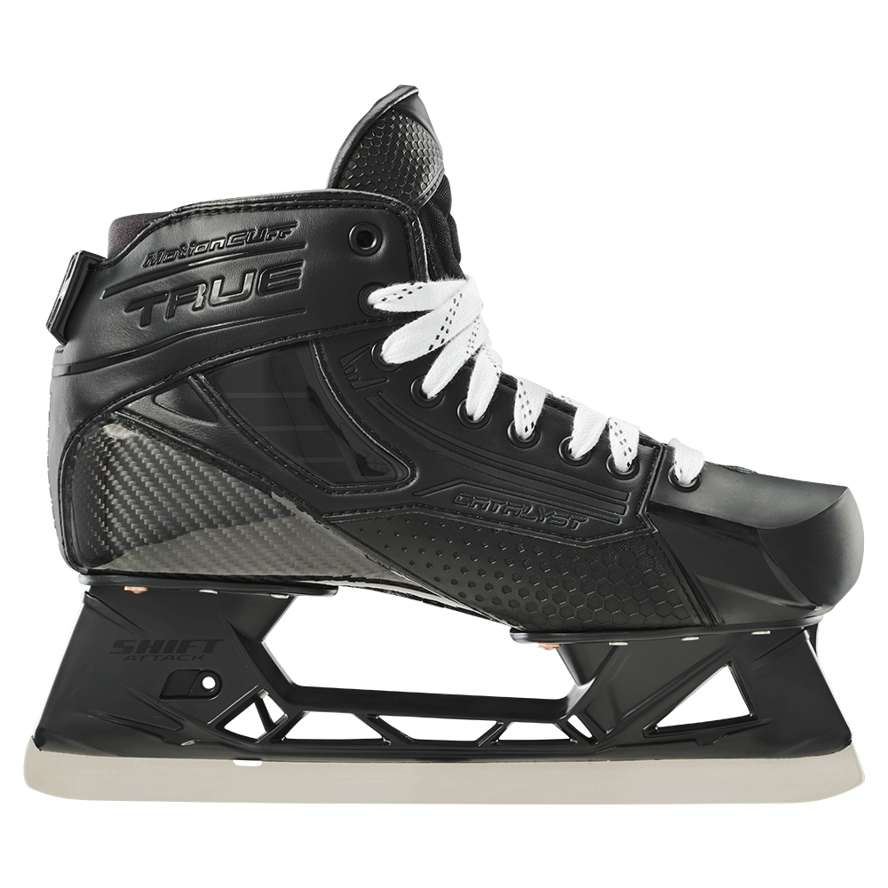 TRUE CATALYST 7X4 BLACKOUT SENIOR GOALIE SKATES
