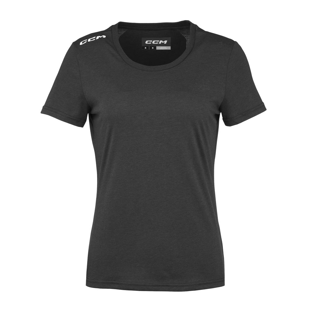 CCM Team Women's Black Crewneck T Shirt