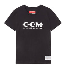 CCM 125 ANNIVERSARY WOMEN'S BLACK T SHIRT