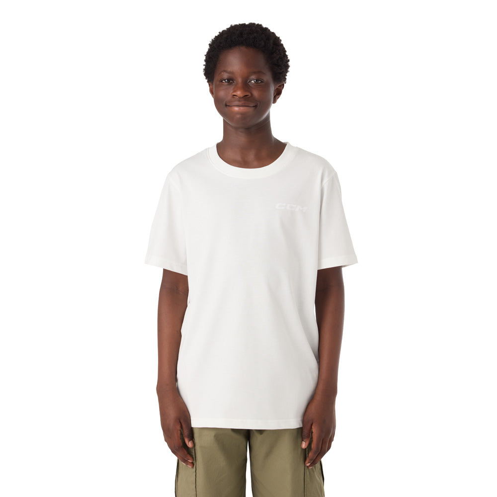 CCM Casual Youth White T Shirt
