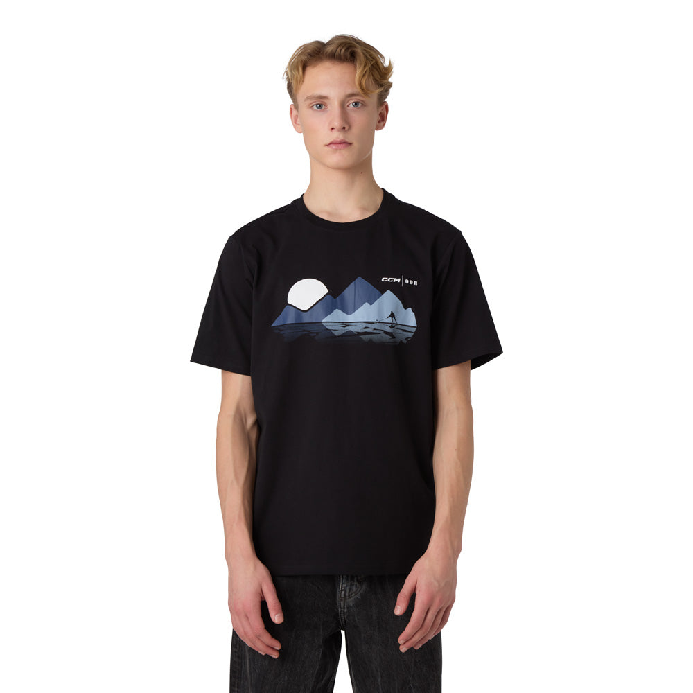 CCM Winter Collection Mountain Print Adult T Shirt