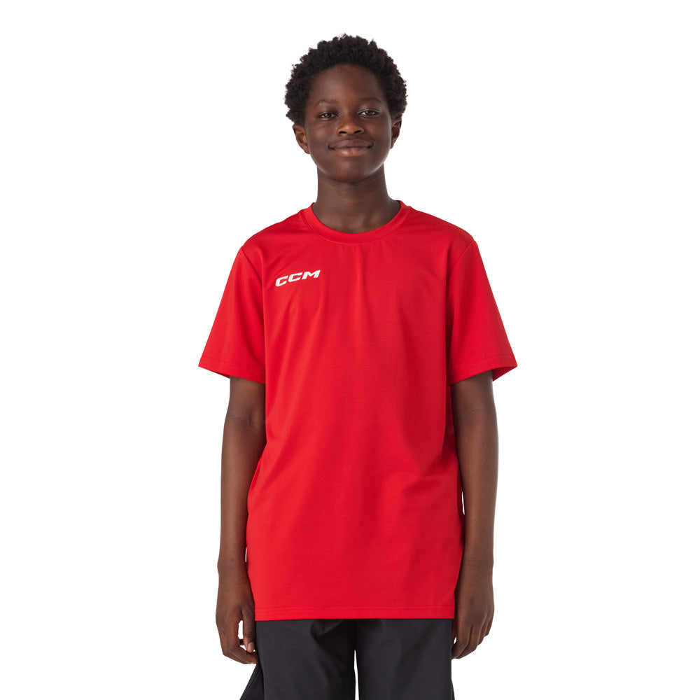 CCM Premium Youth Red Lightweight Training T Shirt