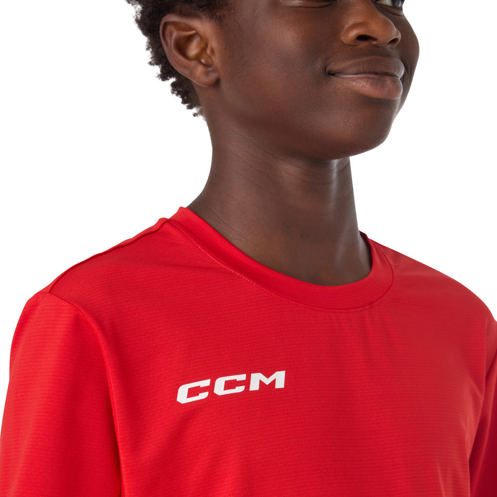 CCM Premium Youth Red Lightweight Training T Shirt