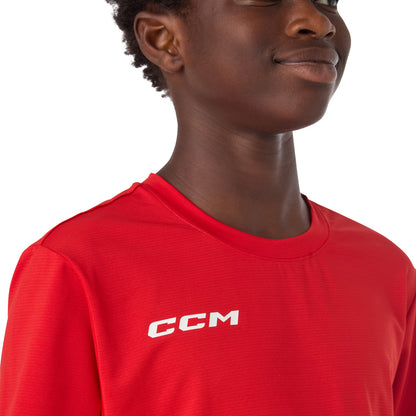 CCM Premium Youth Red Lightweight Training T Shirt