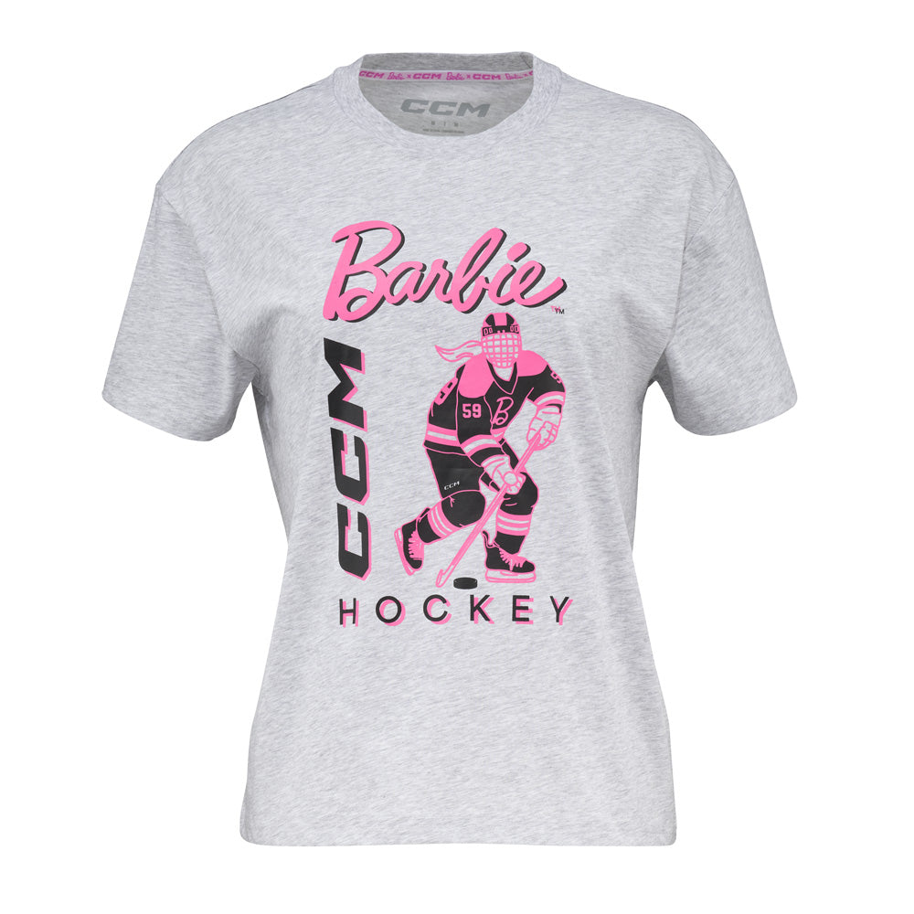 CCM Barbie Collection Adult Grey T Shirt