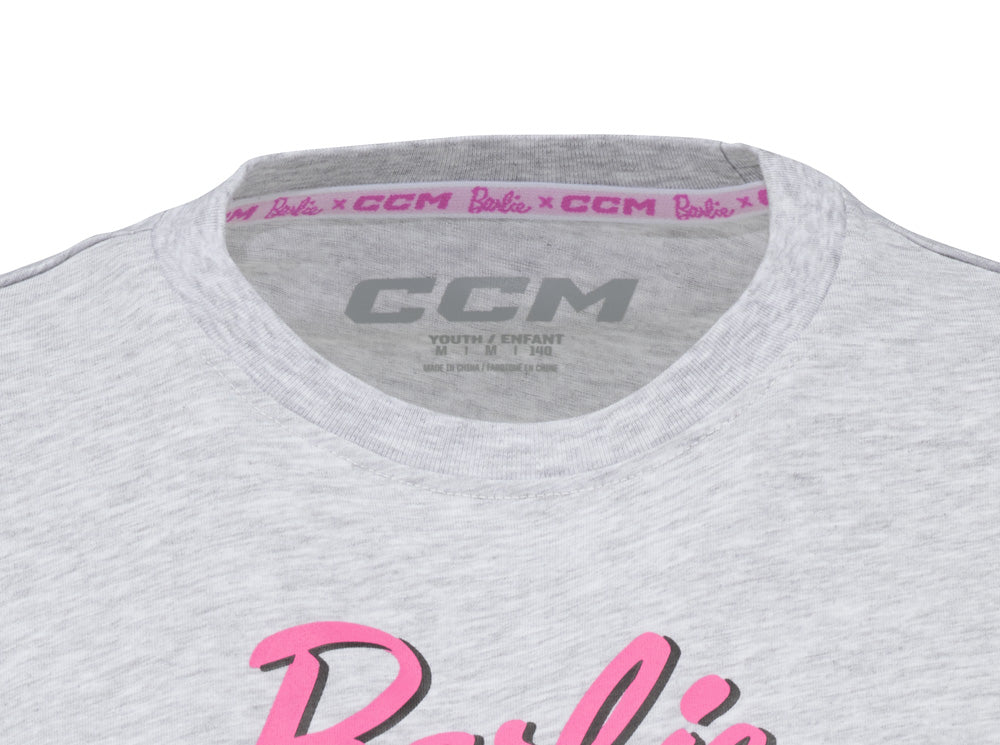 CCM Barbie Collection Youth Grey T Shirt