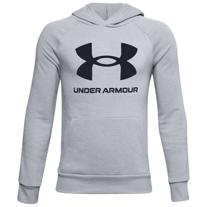 UNDER ARMOUR KIDS RIVAL FLEECE GREY HOODIE