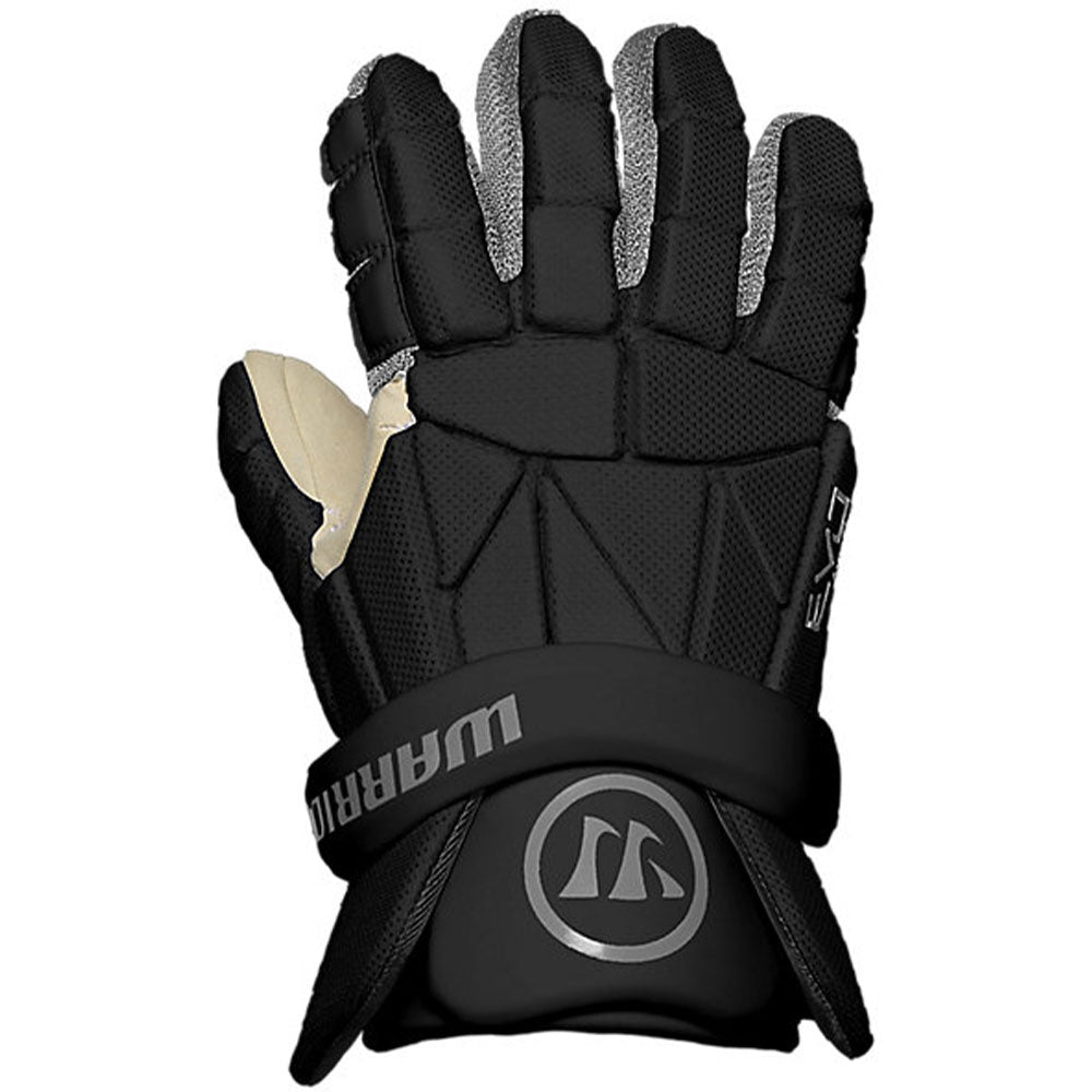 WARRIOR EVO LITE BLACK LACROSSE GLOVES