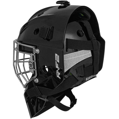 WARRIOR R/F2E JUNIOR BLACK GOALIE MASK