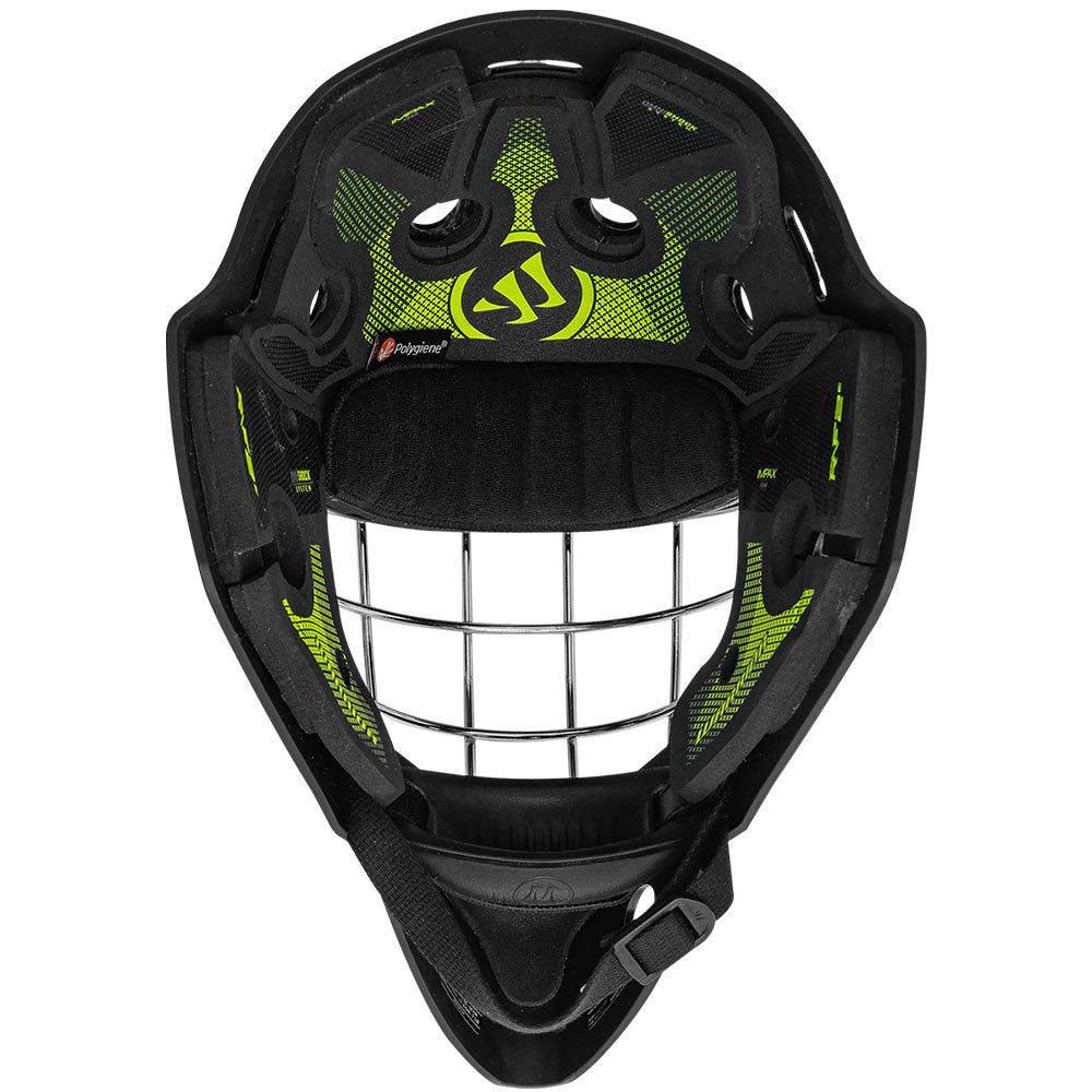 WARRIOR R/F2E JUNIOR BLACK GOALIE MASK