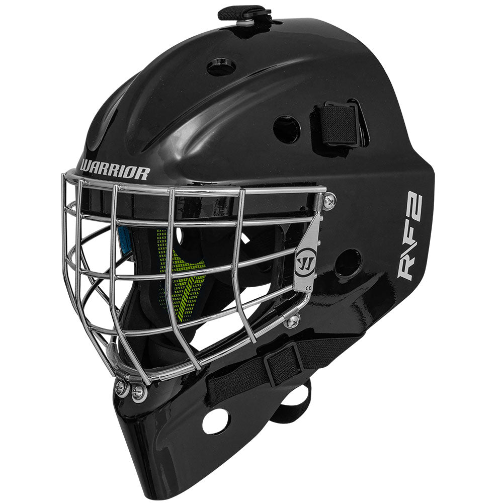 WARRIOR R/F2E JUNIOR BLACK GOALIE MASK