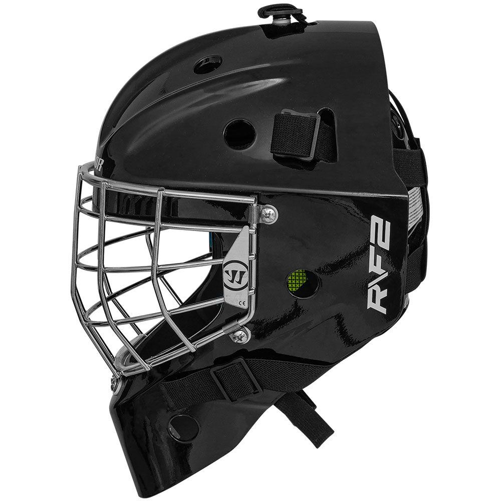 WARRIOR R/F2E JUNIOR BLACK GOALIE MASK