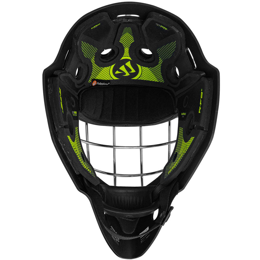 WARRIOR R/F2E SENIOR BLACK GOALIE MASK