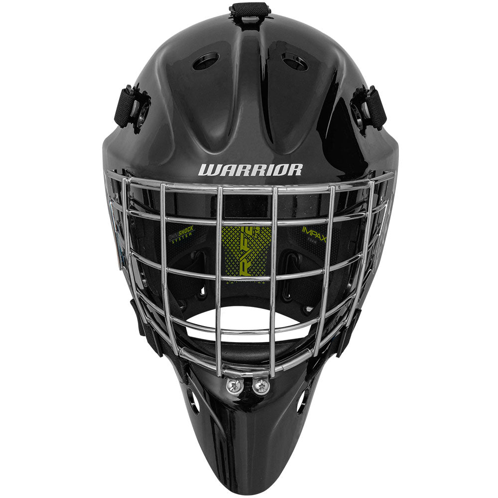WARRIOR R/F2E SENIOR BLACK GOALIE MASK