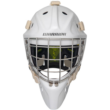 WARRIOR R/F2E SENIOR WHITE GOALIE MASK