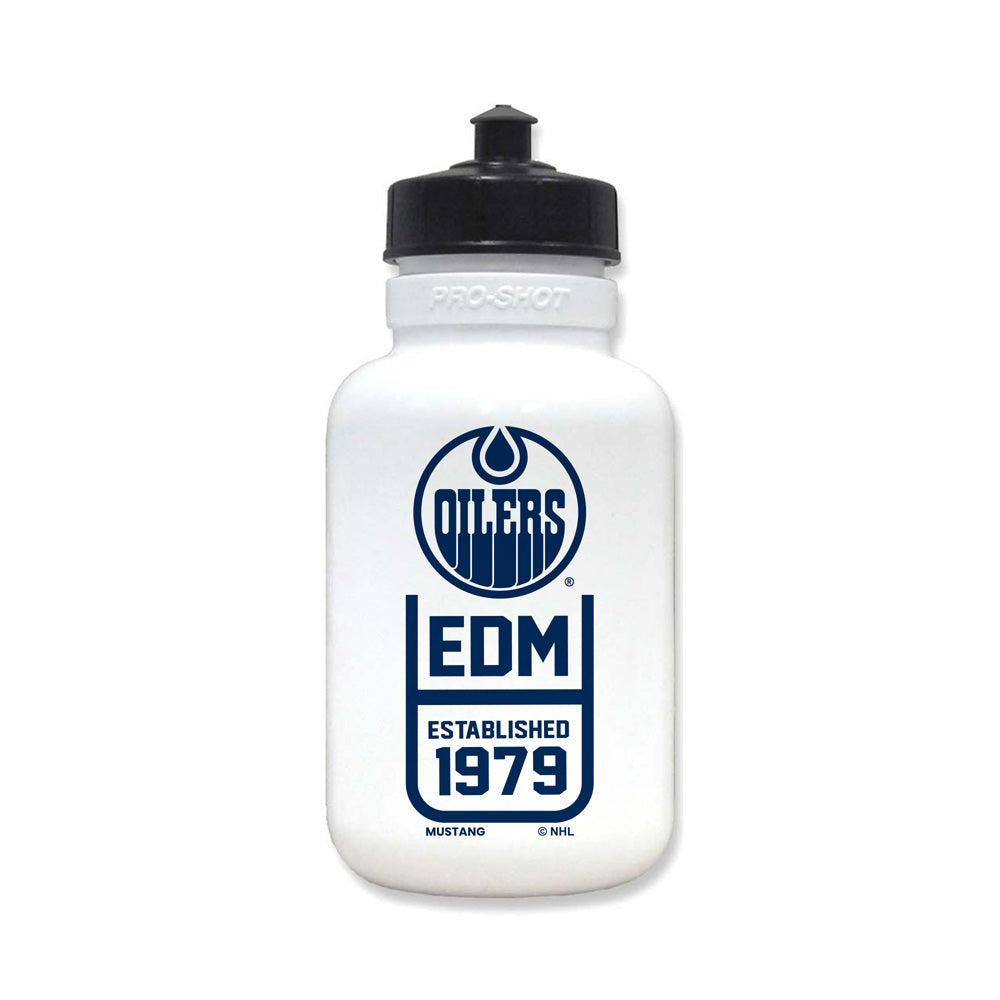 Edmonton Oilers Water Bottle - White
