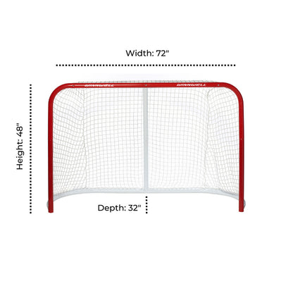 WINNWELL 72" HEAVY DUTY HOCKEY NET