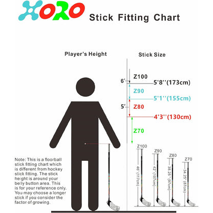 ACCUFLI XORO Z70 ORANGE FLOORBALL STICK